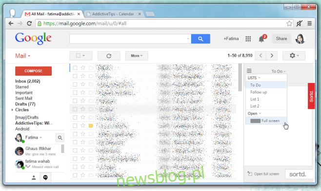 Sortd zapewnia interfejs oparty na liście do organizowania wiadomości e-mail [Chrome]