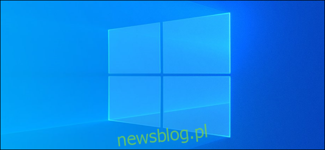 Jasne logo obrazu tła systemu Windows 10.