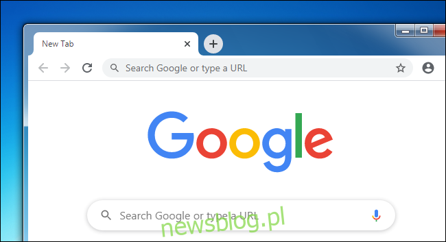 Okno przeglądarki Google Chrome na pulpicie systemu Windows 7.