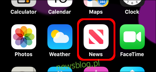 ikonę aplikacji Wiadomości na iPhonie