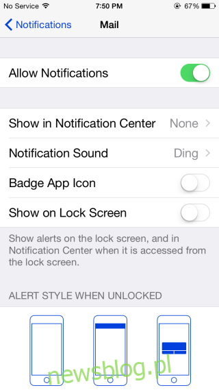Jak ukryć plakietkę powiadomień dla aplikacji Stock w iOS