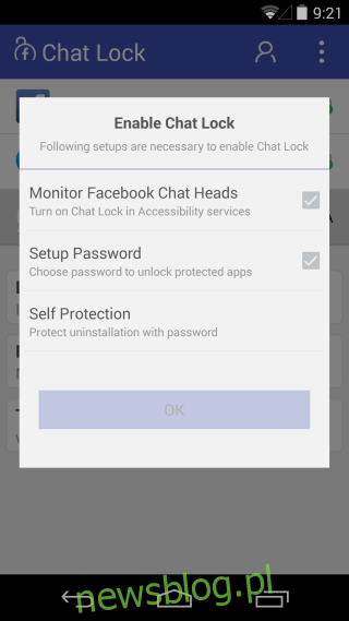 Usługi Chat Lock