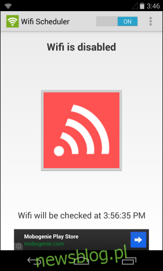 Wireless Manager_Wifi wyłączone