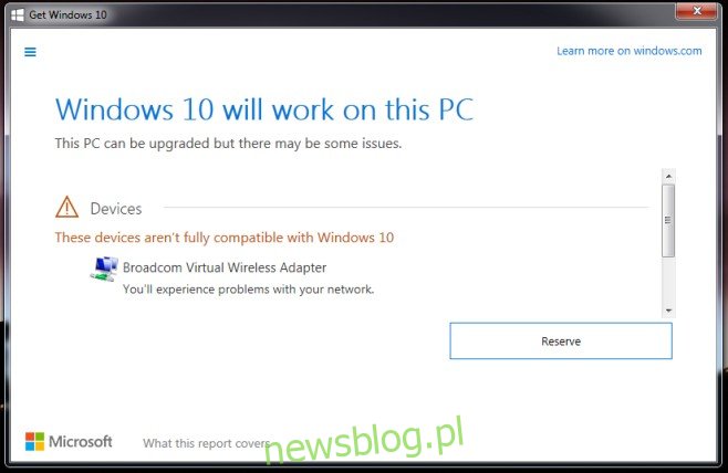 Zgodność urządzenia z aktualizacją do systemu Windows 10