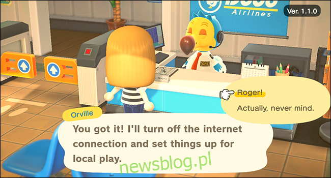 Animal Crossing nowe horyzonty gra lokalna