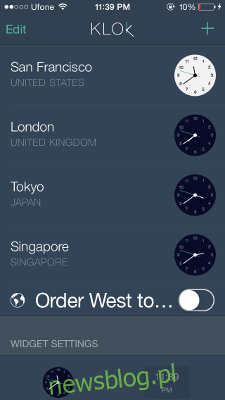 Konwertuj strefy czasowe dla maksymalnie pięciu lokalizacji z dowolnego miejsca na swoim iPhonie