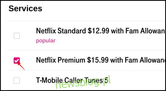 T-Mobile Usuń Netflix