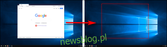 Przenoszenie okna między ekranami w systemie Windows 10