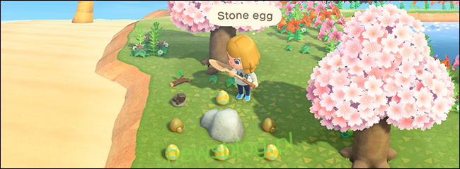Animal Crossing New Horizons Kamienne jajko Bunny Day