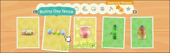 Animal Crossing New Horizons Bunny Day DIY Recipes