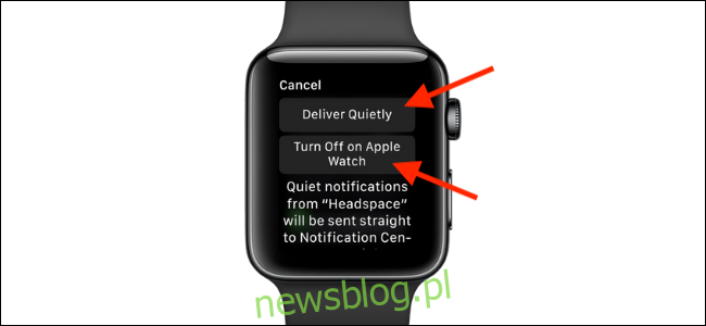 Stuknij, aby wyłączyć powiadomienia na Apple Watch
