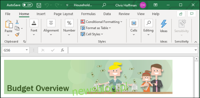 Microsoft Excel w systemie Windows 10