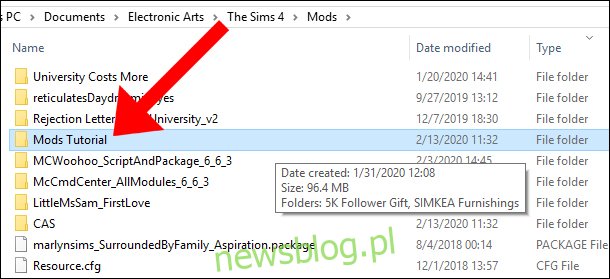 Jak usunąć zepsute mody z folderu modyfikacji w grze Your Sims 4