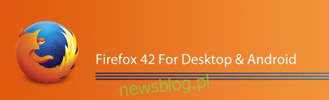 Nowe funkcje w Firefoksie 42 dla komputerów stacjonarnych i Androida
