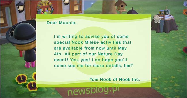 AnimalCrossing_New Horizons Nature Day Nook Miles Mail