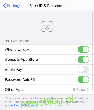 Konfigurowanie ustawień Face ID na iPhonie