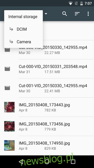 Android 6 - eksplorator plików