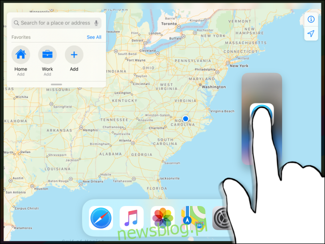 Umieszczanie aplikacji do Slide Over na iPadzie