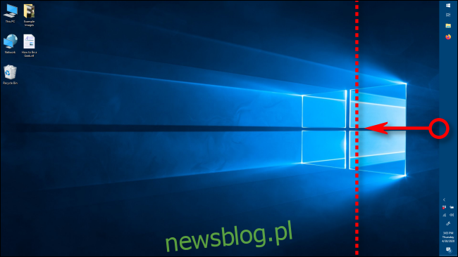 Zmiana szerokości paska zadań w systemie Windows 10