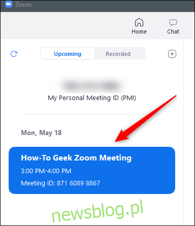 Zaplanuj spotkanie w zakładce spotkania