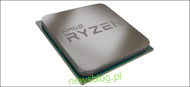 Render procesora AMD Ryzen.