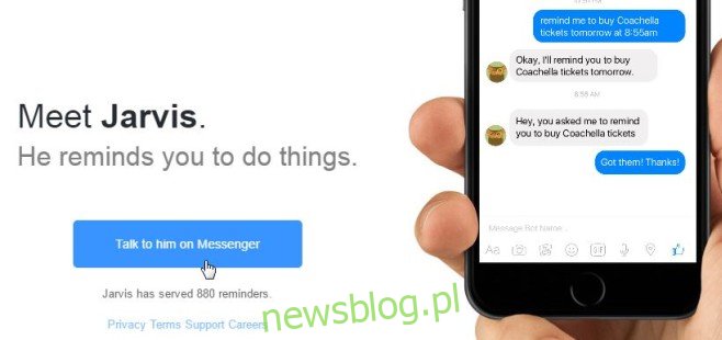 Użyj bota Facebook Messenger, aby ustawić przypomnienia