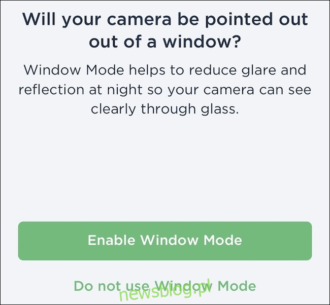 Monit w trybie okna dla kamer ecobee