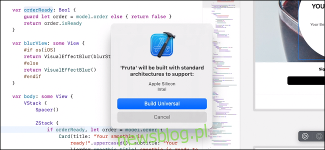 Tworzenie uniwersalnej aplikacji w Xcode