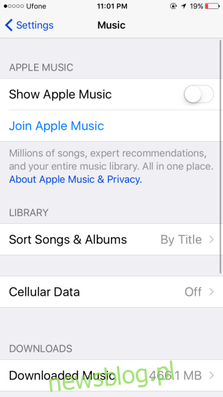 Jak sortować utwory według tytułów w aplikacji muzycznej w systemie iOS 10