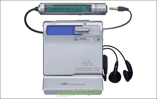 Przenośny odtwarzacz Walkman NetMD MiniDisc Sony MZN1.