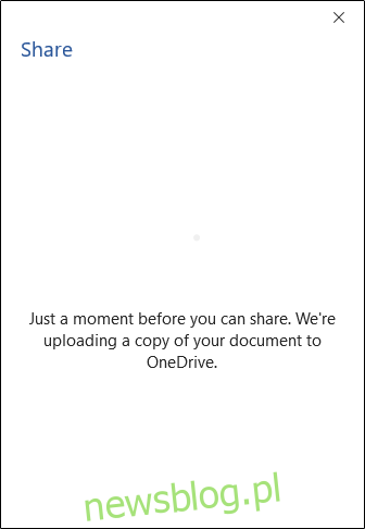 Przesyłanie do notatki OneDrive