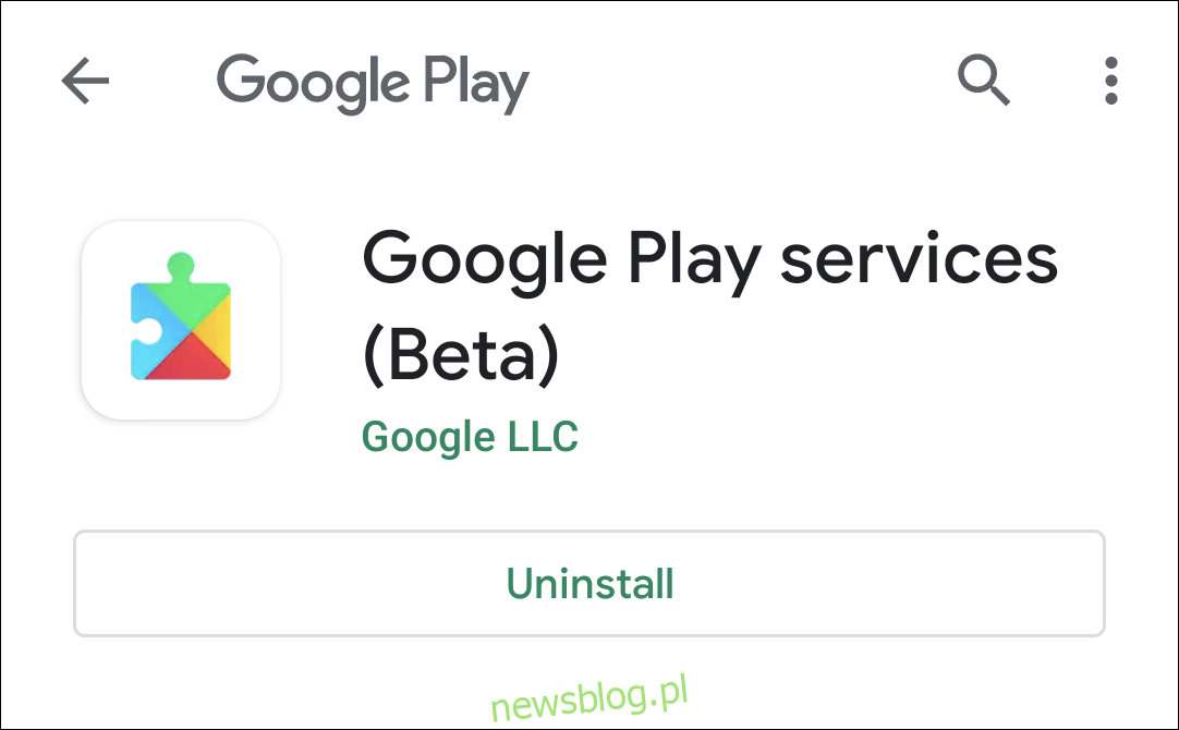usługi Google Play