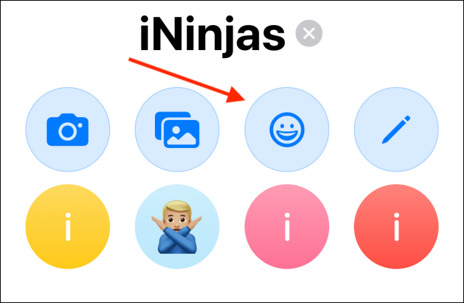 Stuknij przycisk Emoji