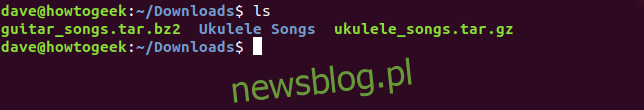 Katalog Ukulele Songs utworzony w katalogu Downloads