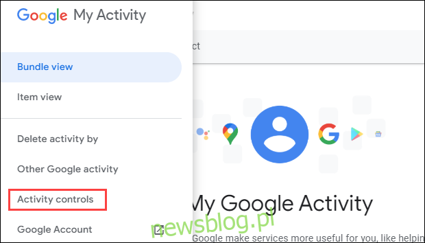 kontrola aktywności w Google