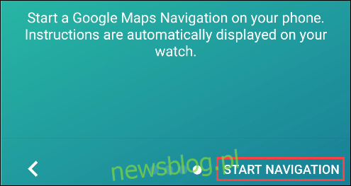 navigation pro rozpocznij nawigację