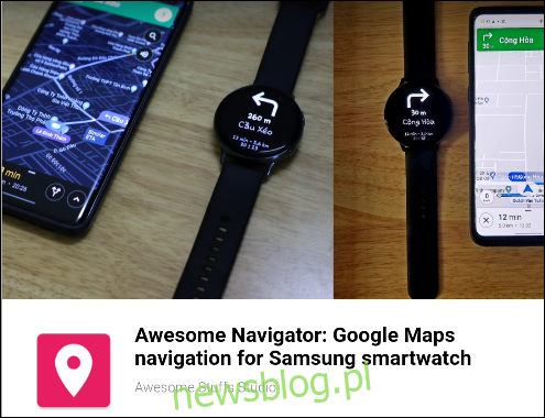 Aplikacja Awesome Navigator w Samsung Store.
