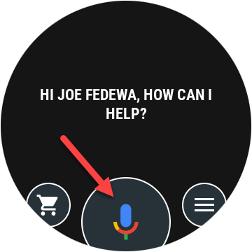 Stuknij ikonę mikrofonu, aby porozmawiać z Asystentem Google.