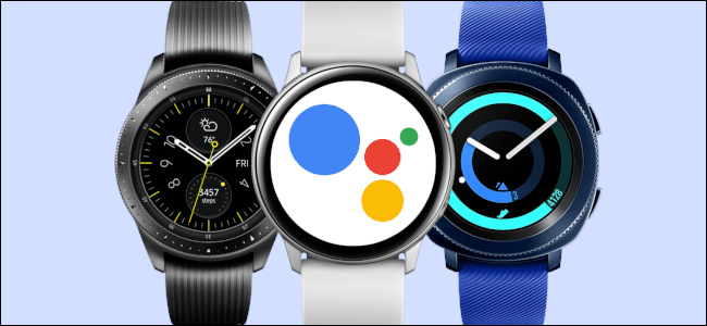 Asystent Google działający na trzech smartwatchach Samsunga.