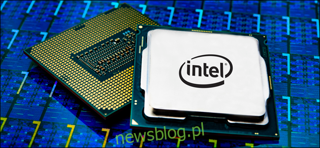 Pakiet procesorów Intel Core i9.