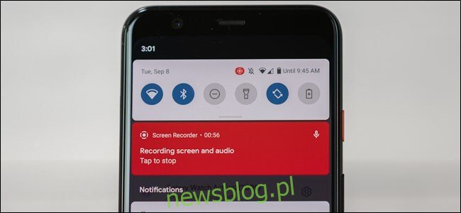 Rejestrator ekranu Android 11