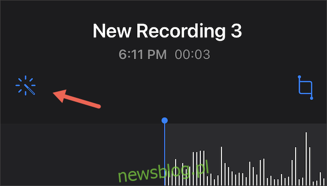 Stuknij opcję Ulepszone nagrywanie w notatkach głosowych iPhone'a
