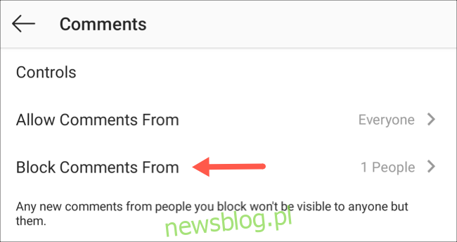 Zablokuj określonym użytkownikom możliwość komentowania Twoich postów na Instagramie