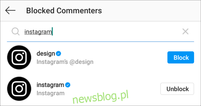 Zablokuj użytkownikowi możliwość komentowania Twoich postów na Instagramie