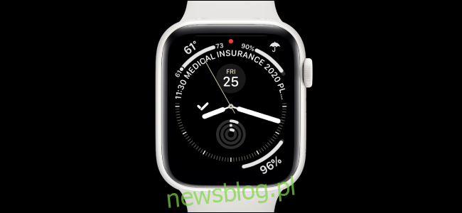 Apple Watch z tarczą zegarka Infograph