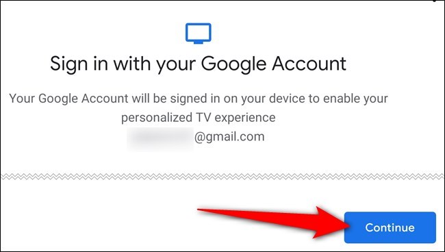 Postępuj zgodnie z instrukcjami wyświetlanymi na ekranie, aby zalogować się na swoje konto Google