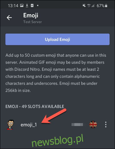Stuknij swoje niestandardowe emoji w 