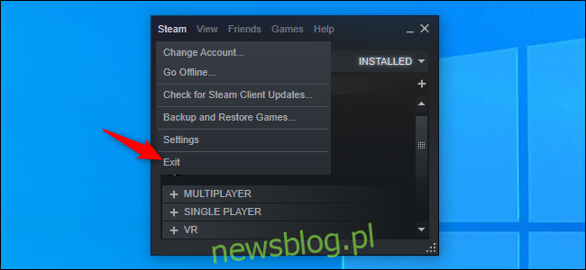 Kliknij Steam> Exit, aby zamknąć Steam ”width =” 650 ″ height = ”300 ″ onload =” pagespeed.lazyLoadImages.loadIfVisibleAndMaybeBeacon (this); ”  onerror = ”this.onerror = null; pagespeed.lazyLoadImages.loadIfVisibleAndMaybeBeacon (this);”> </p>
<h2 role =