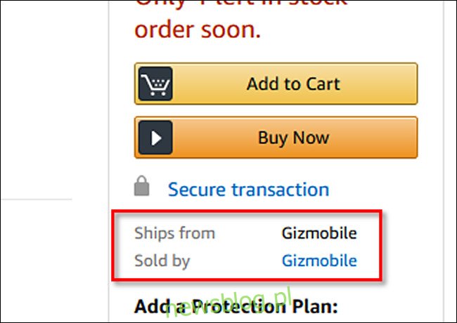 Lista produktów na Amazon to 