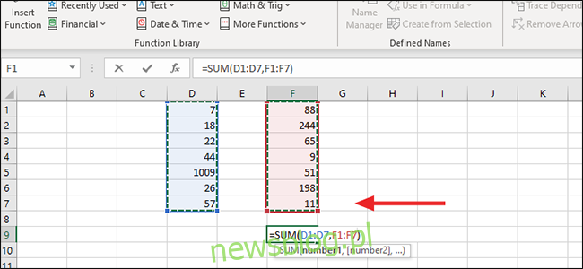 Jak Obliczyć Sumę Komórek W Programie Excel 1023